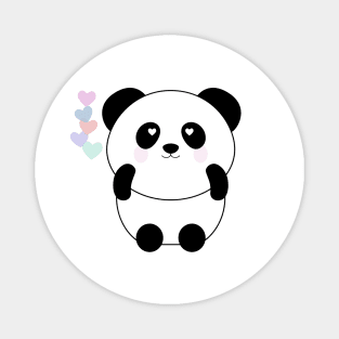 Panda hearts Magnet